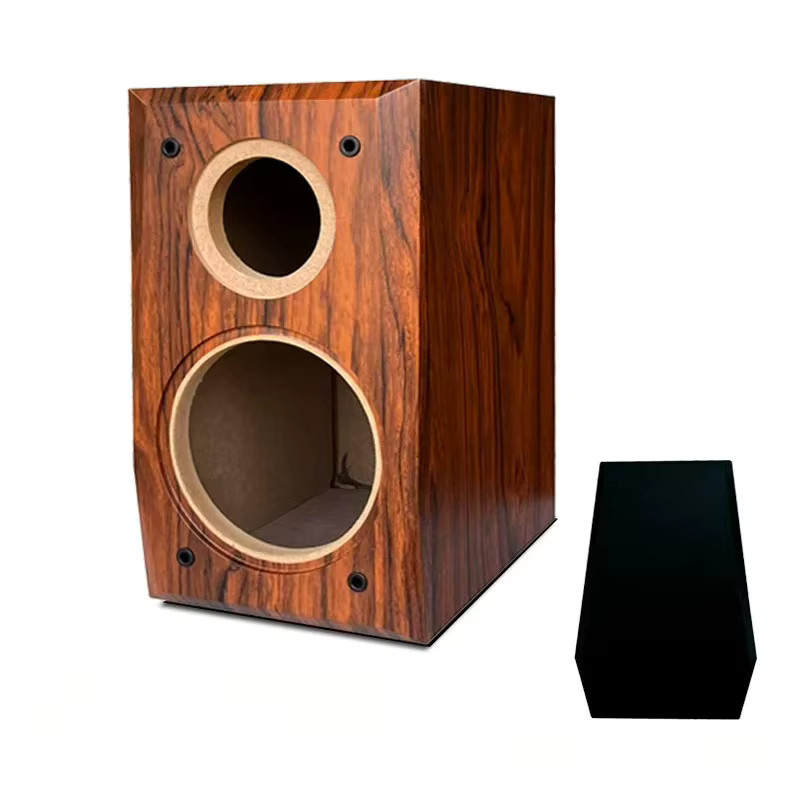Cbirds Retro-Holz-Lautsprechergehäuse für 6,5-Zoll-Lautsprecher und 4-Zoll-Hochtöner in Braun oder Schwarz - Bild 2