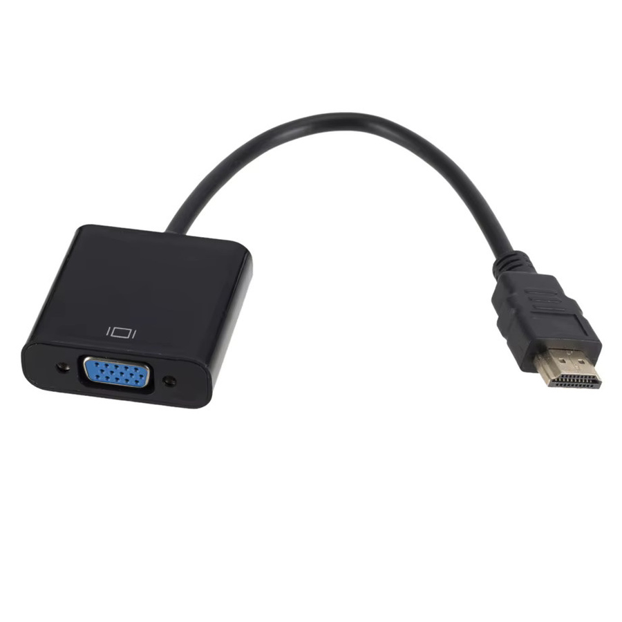 Mrgabwte HDMI auf VGA Adapter Full HD Konverter für Laptop, PC und Projektor in Schwarz oder Weiß - Bild 4