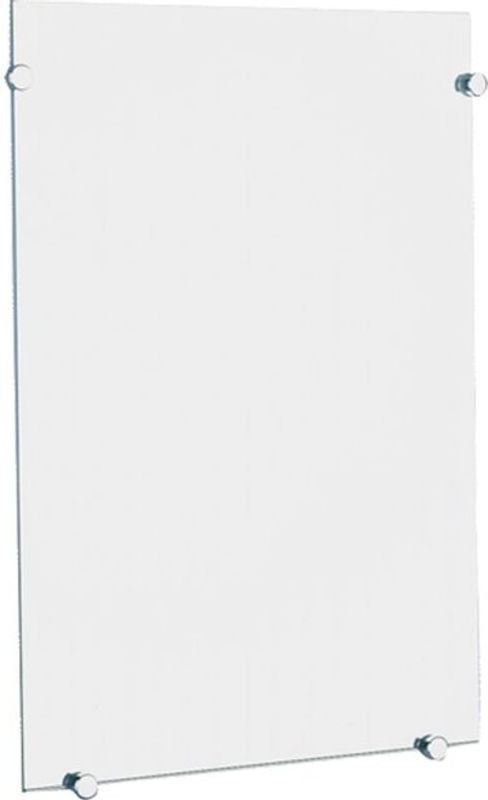 Delabie Wandspiegel Rechteckig Rahmenlos Transparent Glas Höhe: 48 cm, Breite: 36 cm, Stärke: 0,6 cm - Bild 1