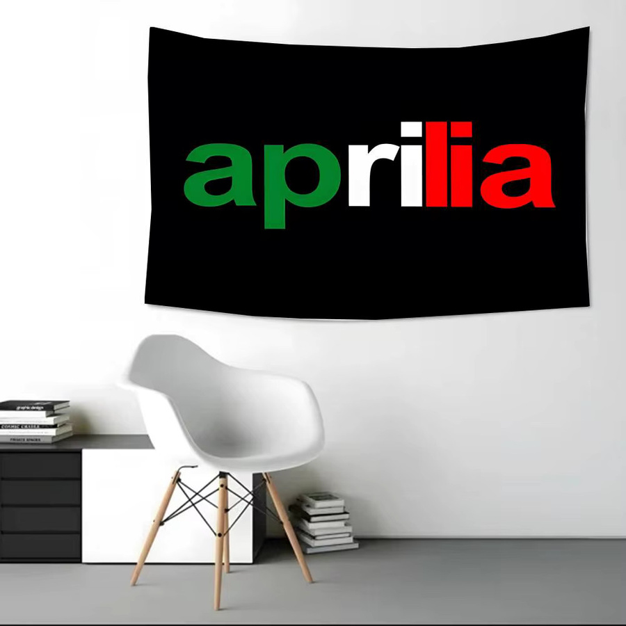 Aprilia Flags Sportliche Textilflagge in Weiß und Multicolour für Innen- und Außenbereich - Bild 3