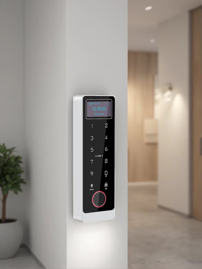 Asia-Teco Fingerabdruck-Zutrittskontrolltastatur aus Metall mit LED-LCD-Display und Tuya-App-Unterstützung, IP67 regenfest - Bild 7