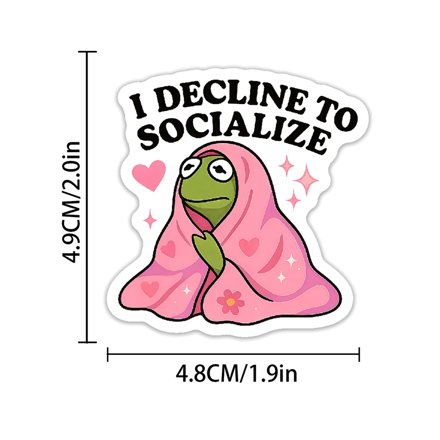 50 Stück Snarky MEME Aufkleber, bunte Meme-Sticker für Laptop, Scrapbook, Gepäck und DIY-Projekte, Multicolor - Bild 2