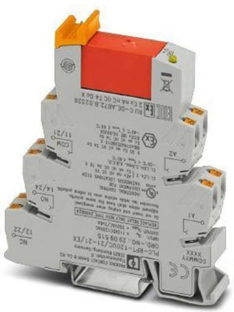 Phoenix Contact PLC-RPT-120UC/21-21/EX Relaisbaustein in Grau mit 120 V/AC Nennspannung, 6 A Schaltstrom und 2 Wechsler (10 Stück) - Bild 1