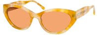 Michalsky entice G13 Sonnenbrille, Cat Eye, Unisex, Kunststoff, gelb orange - Bild 1