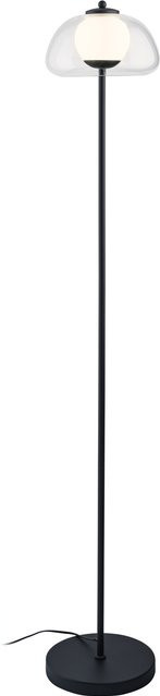 LIVARNO HOME LED-Stehleuchte mit transparentem Glasschirm und Stahlgestell in Transparent - Bild 1