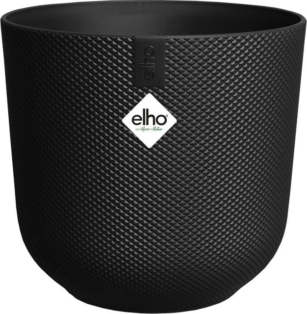 Elho Pflanzentopf Jazz Schwarz B/T/H: 14 x 14,2 x 13 cm - Bild 1