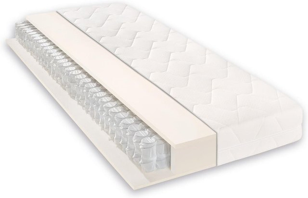 Sleepsy Kalio Taschenfederkernmatratze in Weiß, H x B x T: 20 x 140 x 200 cm, Härtegrad H2