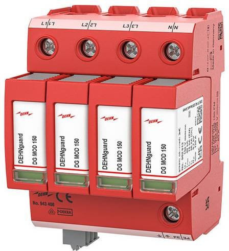DEHN 943408 Überspannungsableiter in Rot - Bild 1