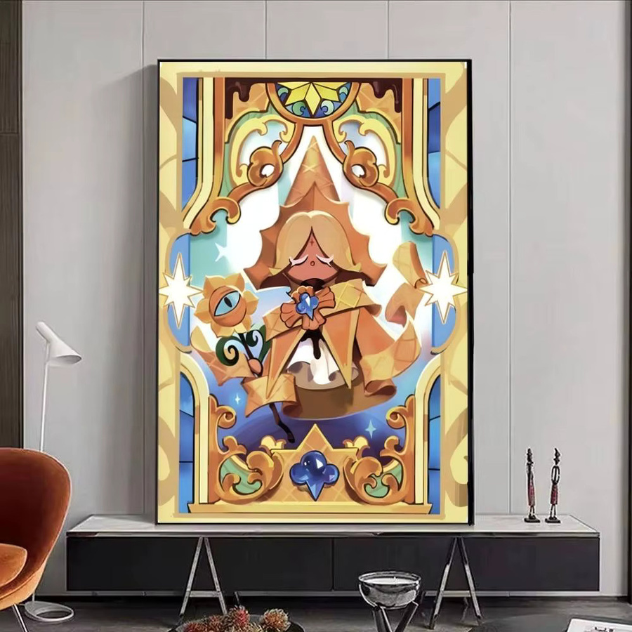 Selbstklebender Papierposter Cartoon Anime Game P-Pure V-Vanilla Cookie Wandkunst in Mehrfarbig - Bild 5
