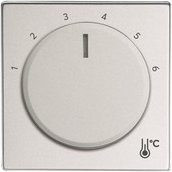 Busch-Jaeger Zentralscheibe Thermostat rund in Weiß - Bild 1