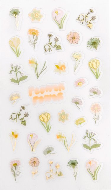 Rico Design Paper Poetry Foliensticker Futschikato Flower Power - Bild 1