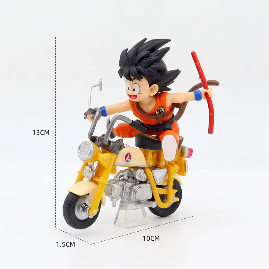 Bandai Dragon Ball Goku und Son Gohan Actionfigur, Motorrad, 15 cm - Bild 2