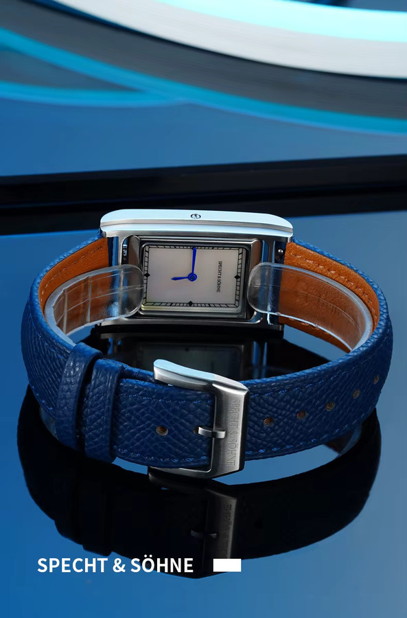 Specht & Söhne Armbanduhr, Quarz, Edelstahl, Eckig, Saphirglas, Herren - Bild 6