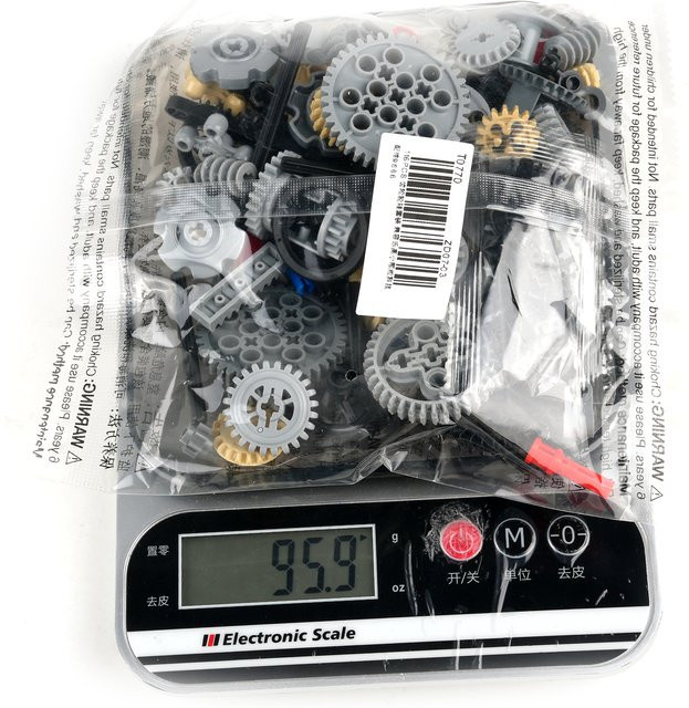 stemedu Zahnrad- und Wellen-Set, Technik-Bausteine Zubehör, 116-teiliges Set, ab 3 Jahren - Bild 1