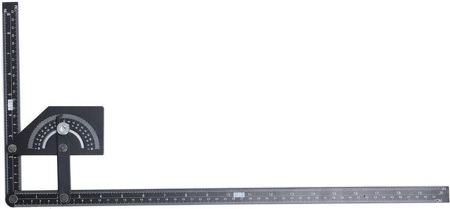 OutsideWorld Winkelmesser Protractor aus Edelstahl 0 bis 180 Grad in Grau - Bild 1