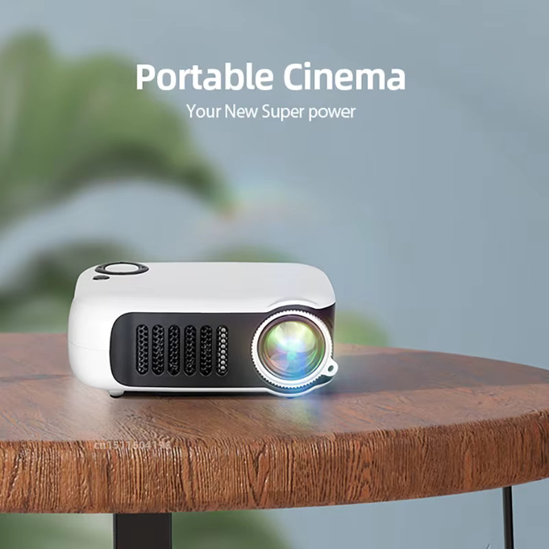 AUN A2000 Tragbarer LED-Heimkino-Projektor in Weiß mit Full HD Unterstützung - Bild 3