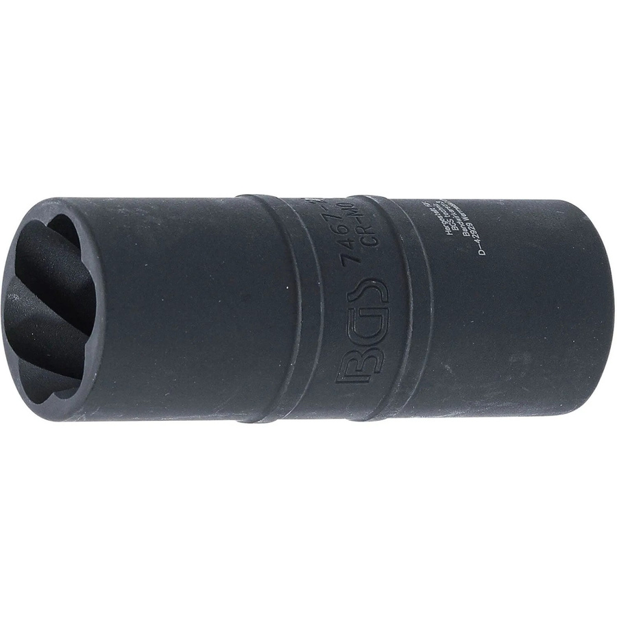 BGS Kraft-Spezial-Schraubenausdreh-Wendeeinsatz 21 mm, 12,5 mm (1/2 Zoll), Schwarz - Bild 2