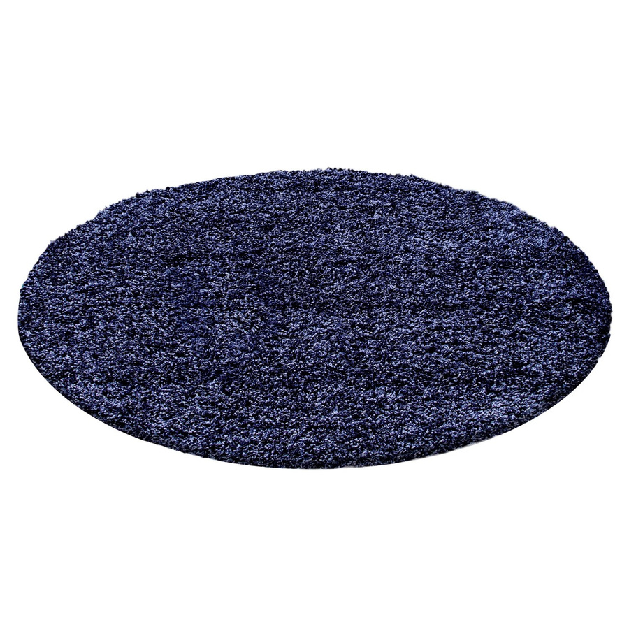 Ayyildiz Hochflorteppich Life 1500 Shaggy-Stil Marineblau Ø 120 cm - Bild 2