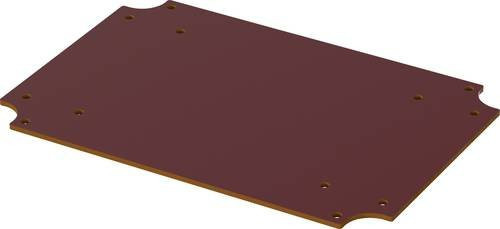 Bopla BoVersa BOV M 1712 PC Montageplatte aus Hartpapier in Braun, B/T/H: 159,50 x 109,50 x 2 mm - Bild 1