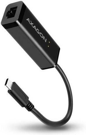 AXAGON ADE-SRC Netzwerkadapter USB-C USB 3.1 Gen 1 mit 1000 MBit/s LAN Ethernet in Schwarz - Bild 1
