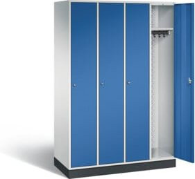 C+P Garderobenschrank Intro mit Front in Enzianblau und Korpus in Lichtgrau, H: 195 cm, B: 122 cm, T: 49 cm - Bild 1