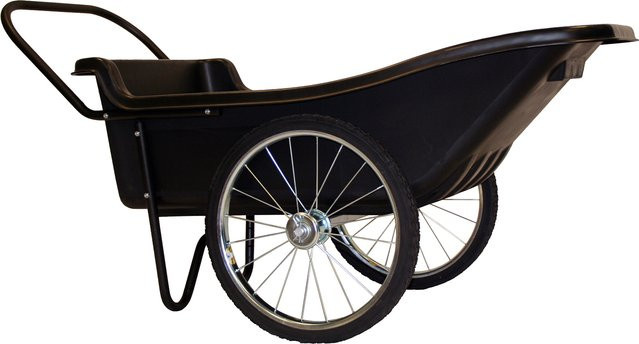 Polar Schubkarre Premium Schwarz 283 l B/H/T: 74 x 74 x 165 cm - Bild 1