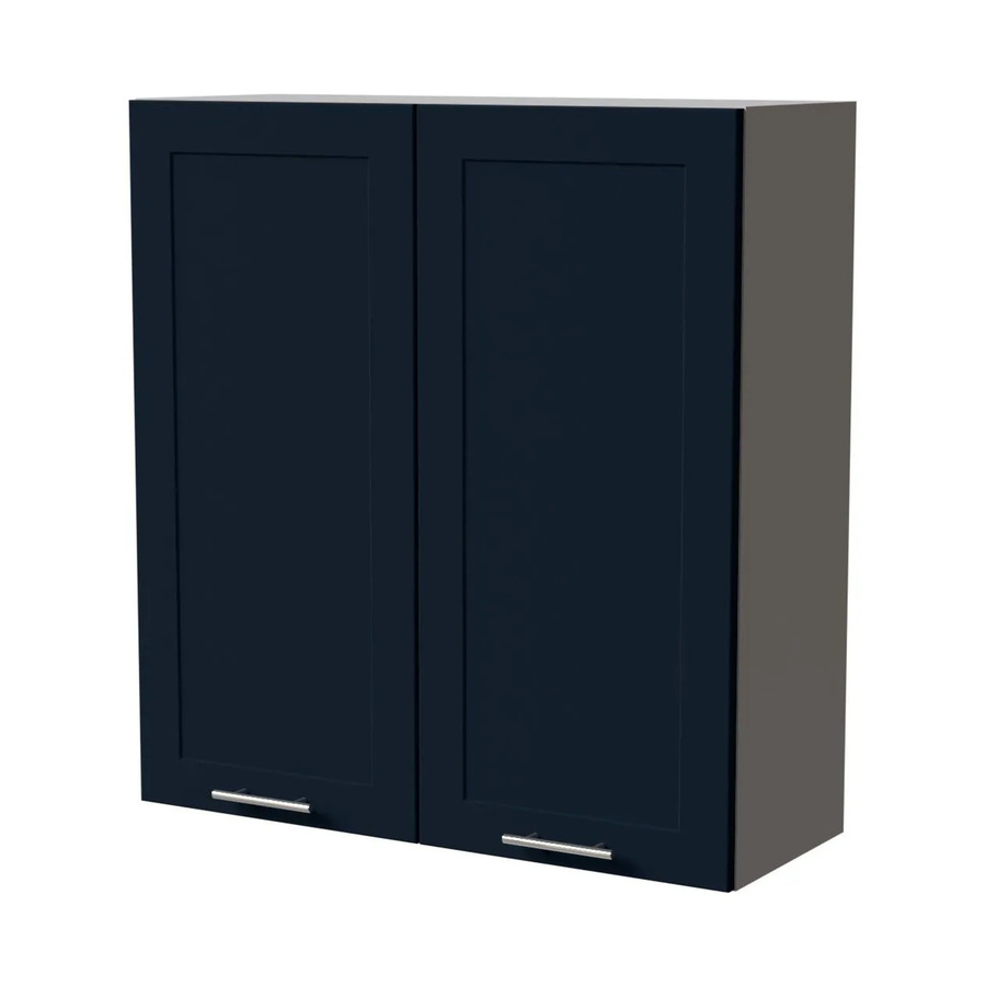 Feldmann-Wohnen Hängeschrank Oslo Küchenschrank in Indigo Grau Matt mit Soft-Close-Türen und Regalböden, B/T/H: 90 x 32,5 x 96 cm - Bild 2