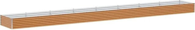 vidaXL Hochbeet aus verzinktem Stahl in Hellbraun, B/T/H: 775 x 100 x 36 cm - Bild 1