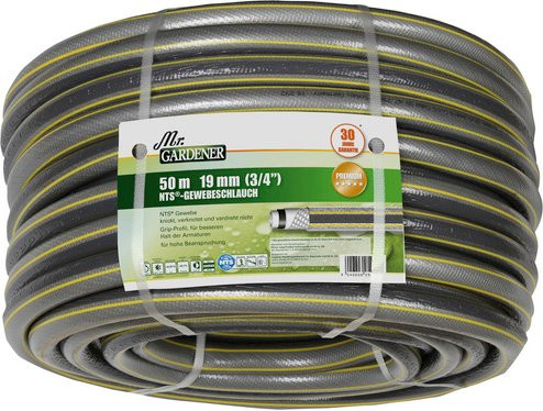 Mr. GARDENER NTS Premium Gewebeschlauch 3/4 Zoll, Länge: 50 m, bunt - Bild 1