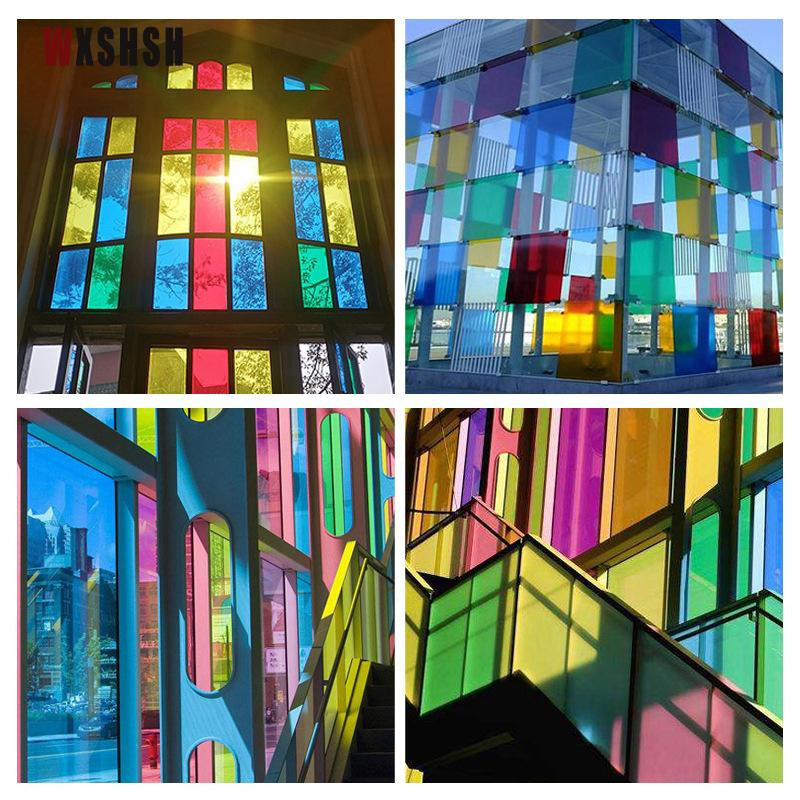 Selbstklebende Regenbogen Fensterfolie aus Vinyl, sonnenblockierend und explosionsgeschützt, Farbe: Multicolor, Breite: 45 cm, Länge: 500 cm - Bild 2