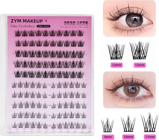 HNKMP Selbstklebende Cluster-Wimpern, DIY-Wimpernverlängerung - Bild 1