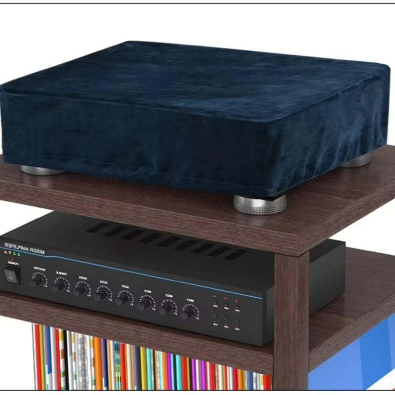 Staubschutzhülle für Audio-Technica AT-LP120XUSB-BK Plattenspieler in Schwarz und Blau - Bild 2