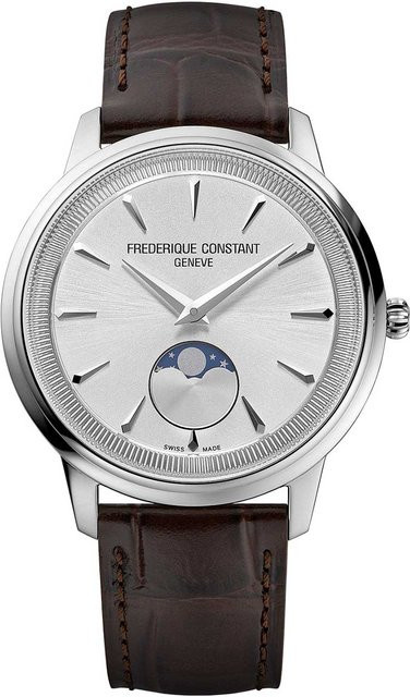 Frederique Constant Armbanduhr Slimline Moonphase, Quarz, Edelstahl, 37 mm, Damen - Bild 1