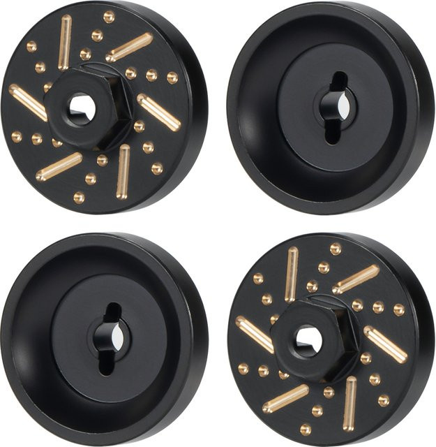 MALOM RC Messing Erweiterte Radnaben Hex + 3mm Adapter, 4-teiliges Set, 1:24 - Bild 1