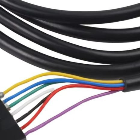 7-poliges Motorkabel für Kukirin G2 Elektroroller, schwarz, Länge: 1,2 m, Steueranschluss-Ersatzteil für E-Scooter - Bild 1