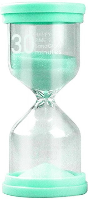 Xudikou Sanduhr 30 Minuten in Grün aus Glas für Büro und Dekoration - Bild 1