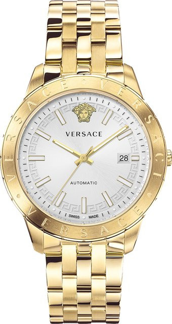 Versace Automatik Herrenuhr, Edelstahl, Silber, 43 mm, 5 ATM - Bild 1
