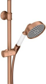 Hansgrohe Axor Montreux Brause-Set in Rosegold mit Regendusche und Handbrause, Länge: 900 mm - Bild 1