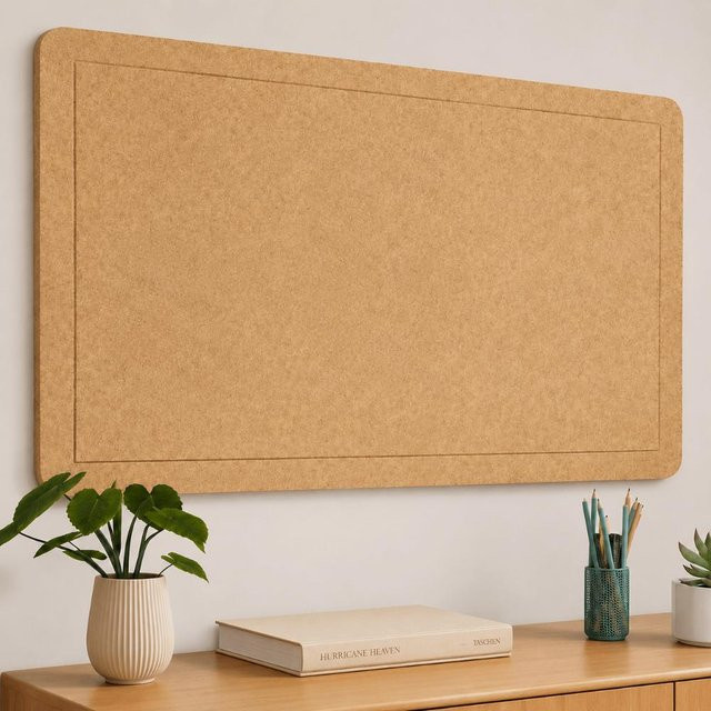 Selbstklebendes Filz-Pinboard SZchangyin als rahmenloses Memoboard in Beige, Breite: 60,0 cm, Höhe: 40,0 cm - Bild 1
