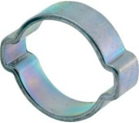 IDEAL Schlemper 2-Ohr-Schlauchklemme W1 in Silber aus Edelstahl für 7-9 mm - Bild 1