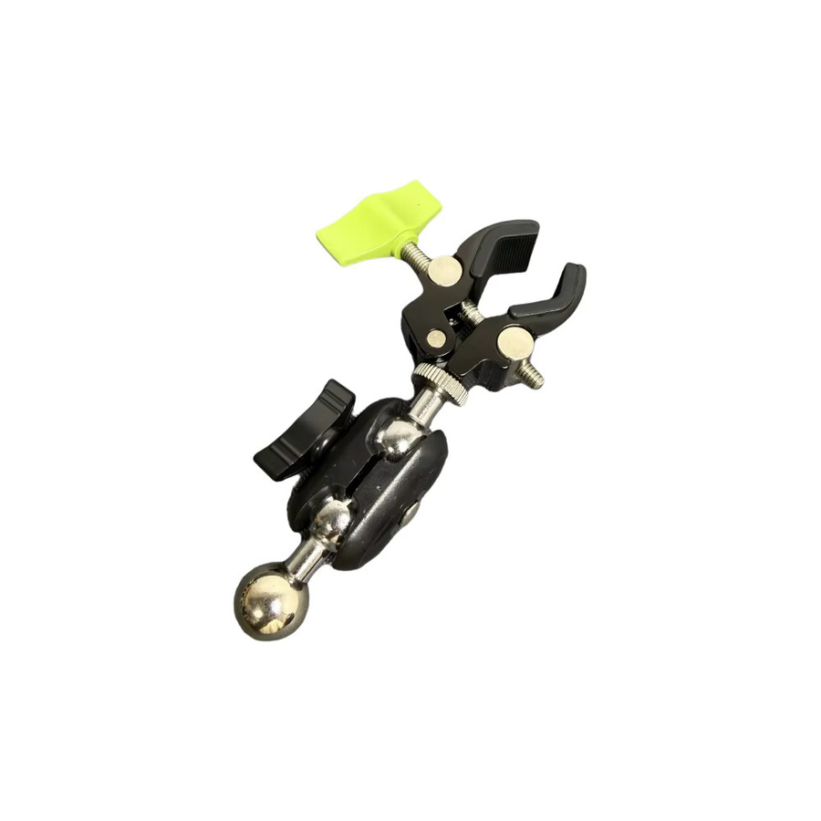 Universelle Metall-Kamerahalterung für GoPro mit 360 Grad Rotation, schwarze Lenkerhalterung für Motorrad und Mountainbike - Bild 2
