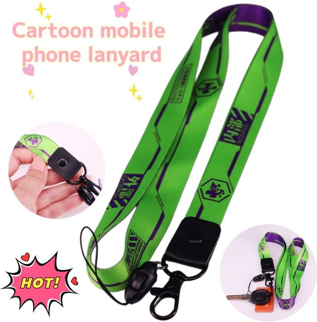 Bandai Schlüsselanhänger, Neon Genesis Evangelion, Anime, Lanyard, Taschenanhänger - Bild 1