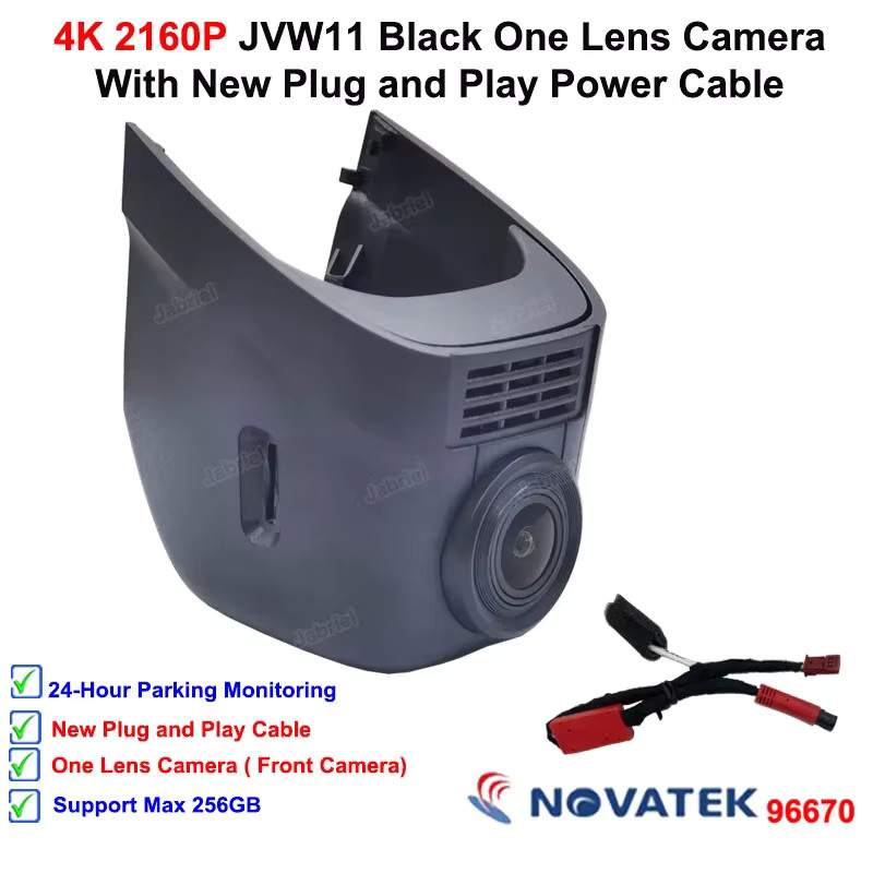 4K 2K Wifi Dash Cam für VW Polo Passat Touran Tiguan Jetta Sharan Caddy Leon Ateca und Skoda Octavia Kodiaq in Schwarz - Bild 4