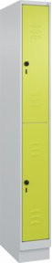 C+P Doppelstock-Spind Classic PLUS mit Sockel, 1 Abteil, Viridingrün, H x B x T: 195 x 25 x 50 cm - Bild 1