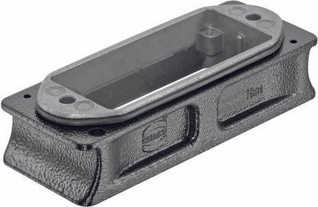 HARTING Extender 09 40 516 9910 09405169910 in Schwarz aus Aluminium - Bild 1