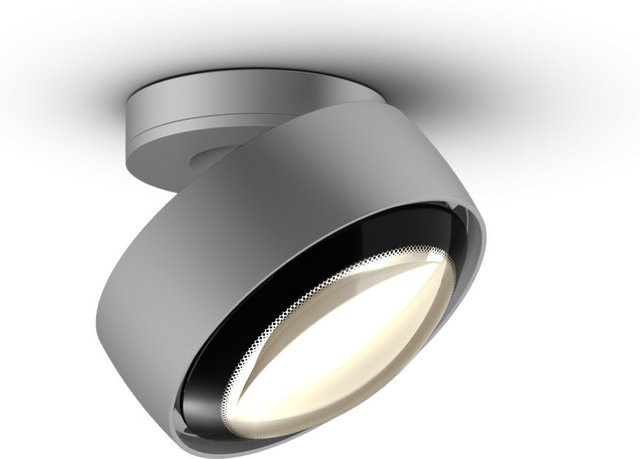 Occhio Più alto up VOLT LED-Deckenstrahler in Chrom matt mit schwarzer Linse und warmweißem Licht (3000K) - Bild 1