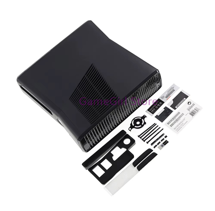 OCGAME Gehäuse-Set für Xbox 360 Slim und Xbox 360 E in Schwarz inklusive Schrauben - Bild 1