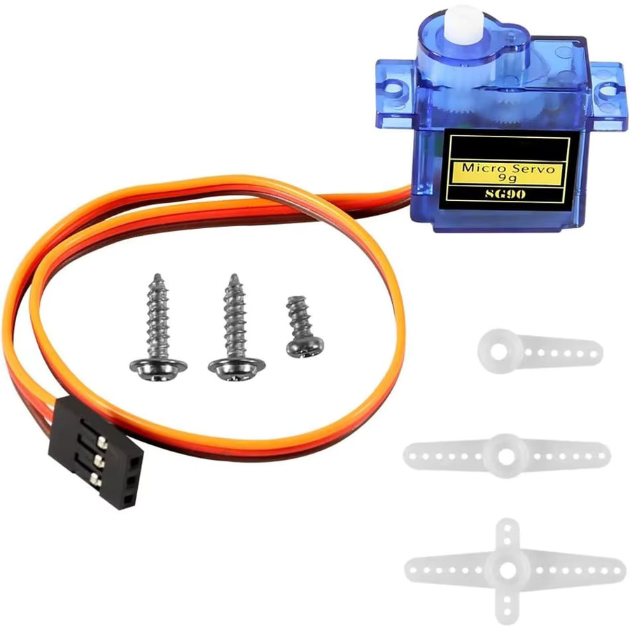 AOKIN 6er Set SG90 9g Micro-Servomotoren mit Kunststoffgetriebe und 180-Grad-Rotation in Blau für Arduino, RC-Autos und Flugzeuge - Bild 2