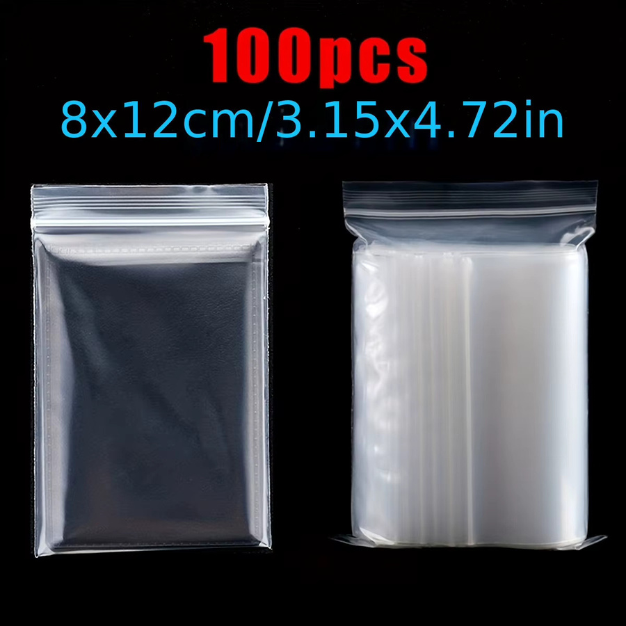 100 transparente Selbstdichtende Beutel aus Kunststoff für 5D Diamant Malerei und Kreuzstich Zubehör zur Aufbewahrung von Perlen und Steinen - Bild 2