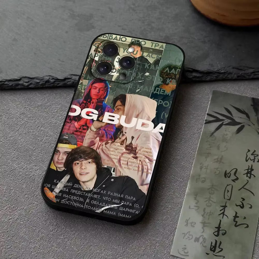 O-Og Buda Russland Rapper Handyhülle aus weichem Silikon für Apple iPhone Modelle in Schwarz - Bild 2